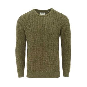 Firetrap Mens Classic Knitted Sweater / Khaki Green